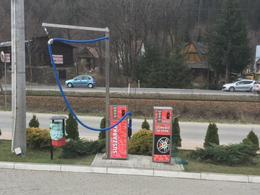 Samoobslužná sušička do autoumyvárne